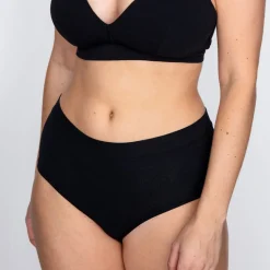 High Waist Truse Bomull, Uten Strammende Strikk