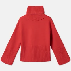 Oversized Høyhalset Genser Med Avtagbar Hals