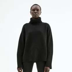 Oversized Høyhalset Strikkegenser