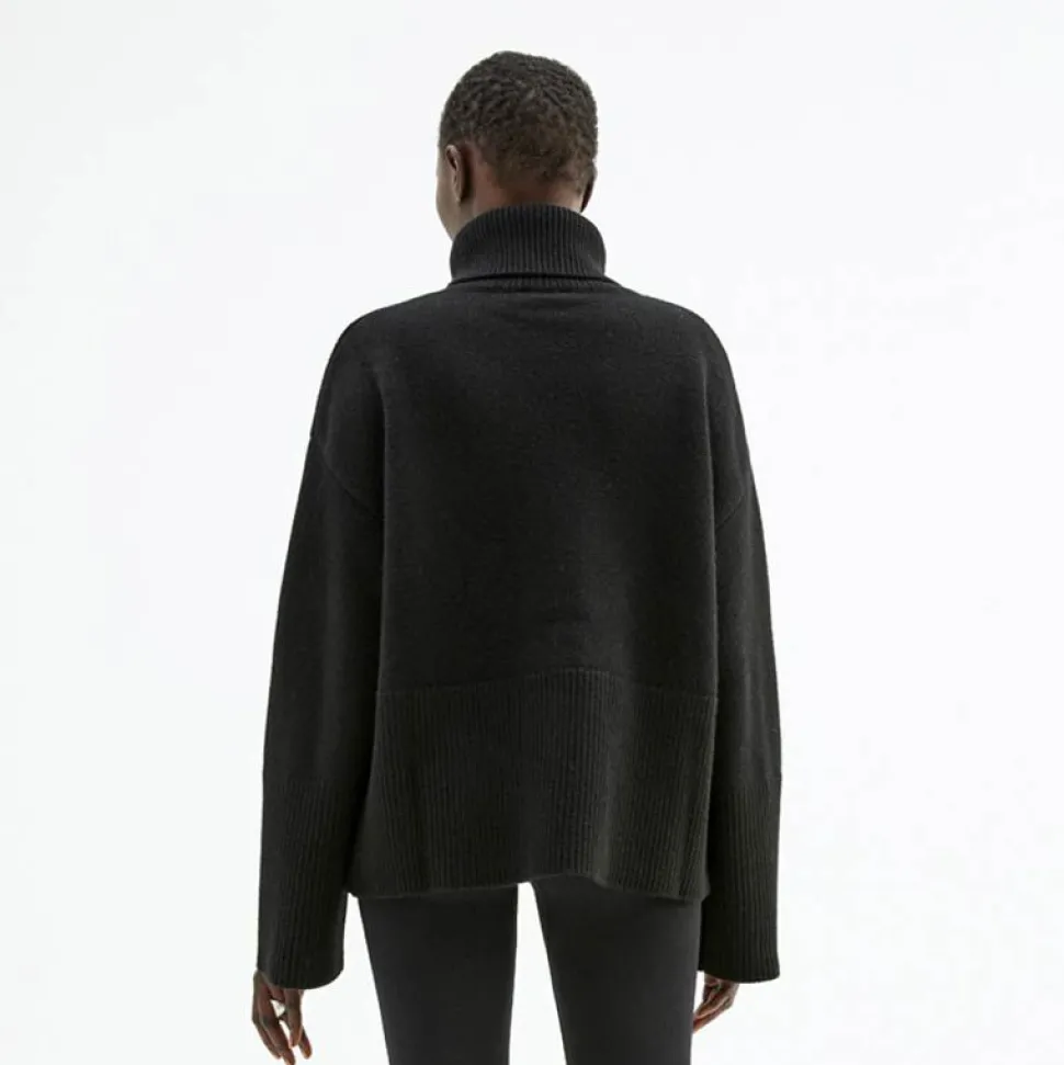 Oversized Høyhalset Strikkegenser