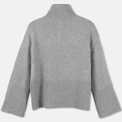 Oversized Høyhalset Strikkegenser